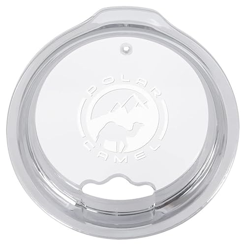 Polar Camel Lid Replacement with Straw Hole for 12oz Tumbler - Lid fits Polar Camel 12 oz, 16 oz Stemless, 14 oz Pilsner, and 22oz Skinny Tumblers, BPA-free Travel Mug Replacement Cap