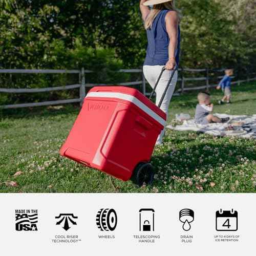 Igloo Hard Coolers | Profile II Series | Insulated Ice Chests | Roller Cooler with Wheels
