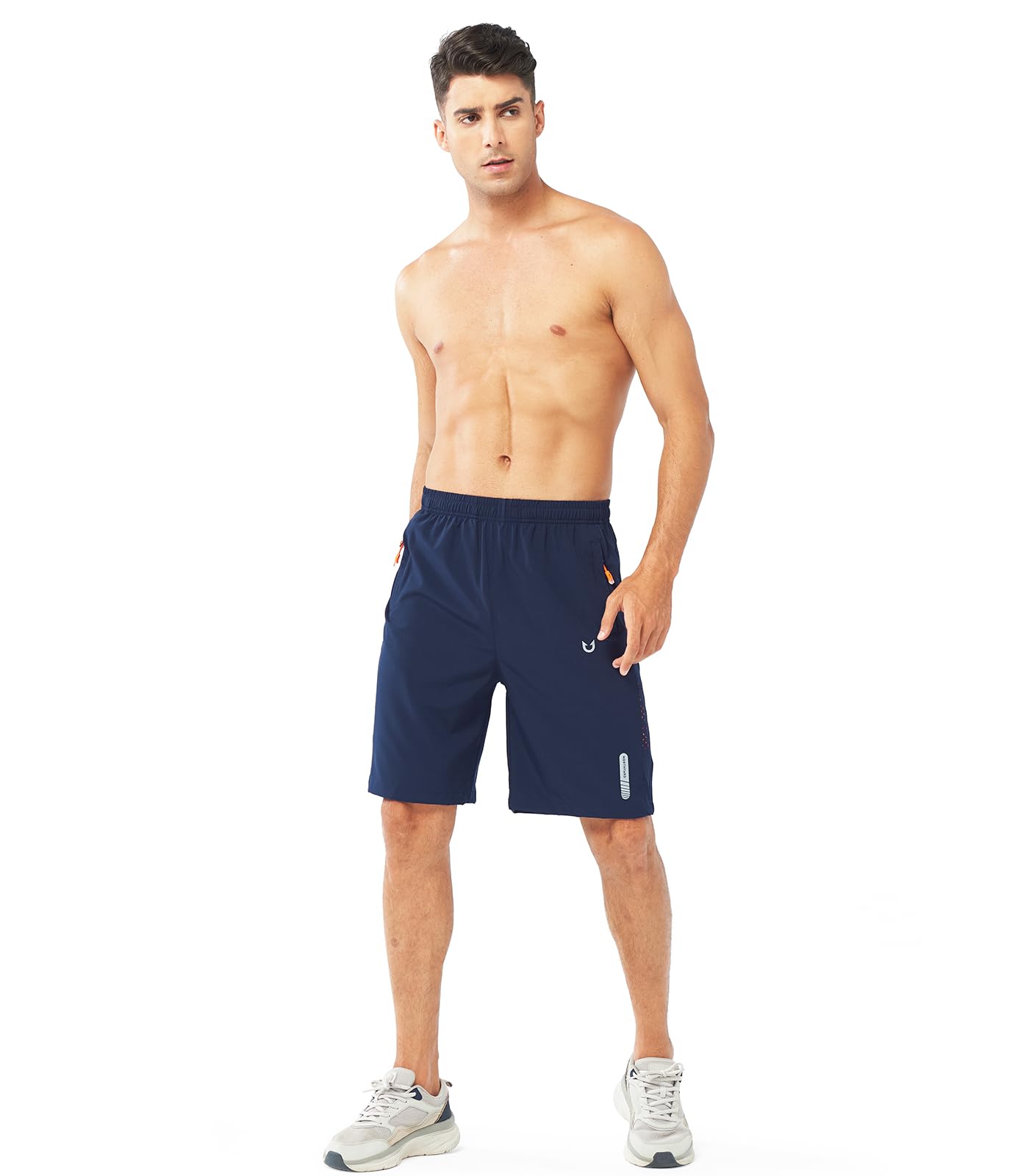 NORTHYARD Men's Athletic Running Shorts Quick Dry Workout Shorts 7"/ 5"/ 9" Lightweight Sports Gym Basketball Tennis Hiking Exercise NAVY-9inch S