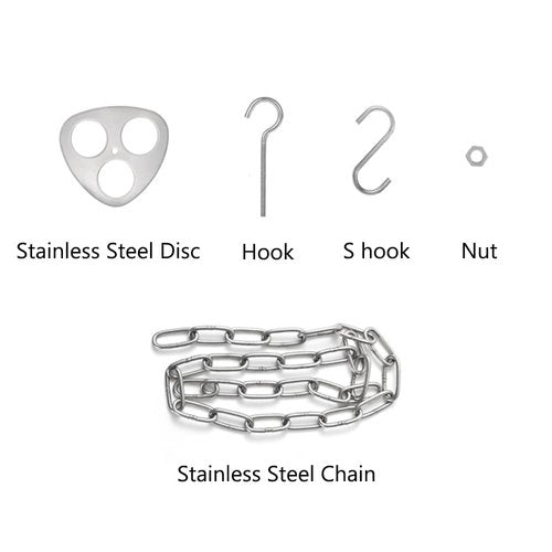 Portable Stainless Steel Camping Tripod Board, Used for Hanging Cooking Utensils During Outdoor Camping, with Chain Adjustable Hanging Height, Good Helper for Outdoor Cooking