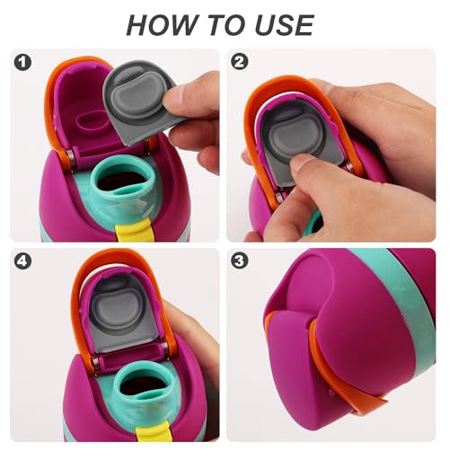 6 Pack Replacement Silicone Stopper for Owala FreeSip Water Bottles