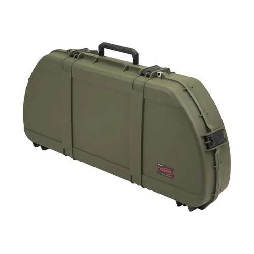 SKB Hard Protective Storage Case for Archery Bow and Arrows, iSeries Shaped Bow Case, Green - Quiver Holder and Gear Box for Hunting Accessories