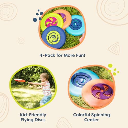 Kids Flying Disc Set - Colorful Outdoor Toss and Catch Toys for Ages 4+