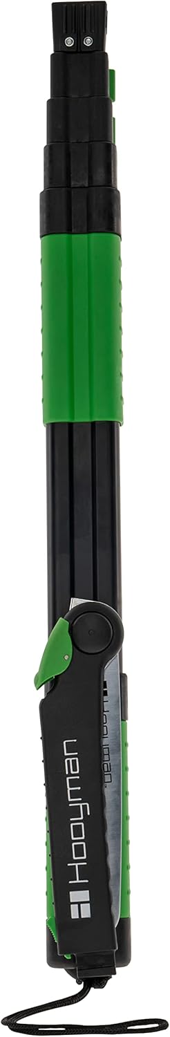 Hooyman Extendable Tree Saw with Compact Design, Detachable Handsaw and Telescoping Pole, No-Slip H-Grip, Impulse Hardened Teeth, and Wrist Lanyard for Tree Trimming, Hunting, Camping, and Outdoors