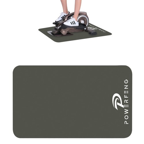 Non-Slip Leg Exerciser Machine Mat: Workout Mat for Under Desk Elliptical Pedal Ellipse Exercise