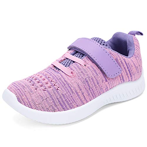 Toddler Boys Girls Running Sports Sneakers - Purple Pink, Size 10 - Nerteo