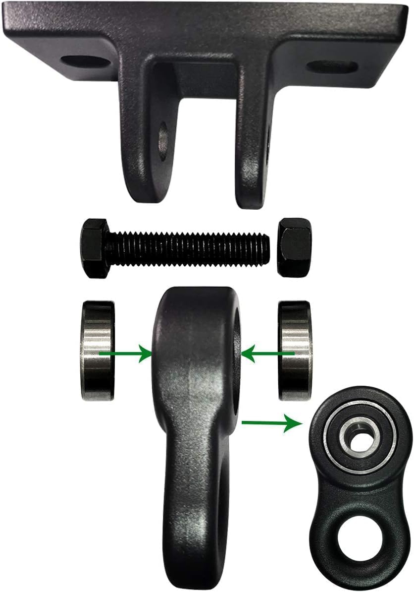 ABUSA Heavy Duty Swing Sets Brackets Including 2 Black A-Frame Swing Set Brackets 2 Swing Seats and 4 Swing Hangers for Playground Equipment Mounting Parts Hardware Included (B007)