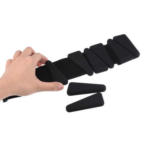 M METERXITY Wrist & Ankle Weights - Adjustable Silicone Bracelet Wrist Weights for Men Women, Apply to Yoga, Pilates, Aerobics (Black)
