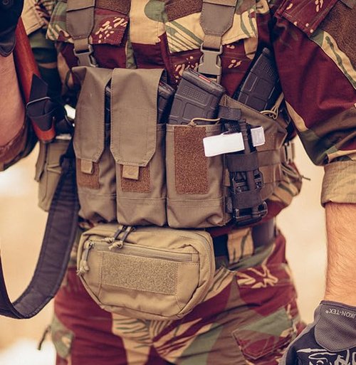 Helikon-Tex Chicom Chest Rig RAL 7013 Brown Grey, Patrol Line