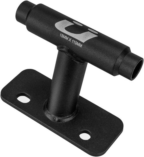 KUAT Dirtbag Bike Storage & Transportation Rack | Durable Steel Compact Direct Bolt-On Secure Bicycle Hauling Mount for Truck Beds Trailers Cargo Carriers | Black, 12mm x 100mm - Thru-Axle