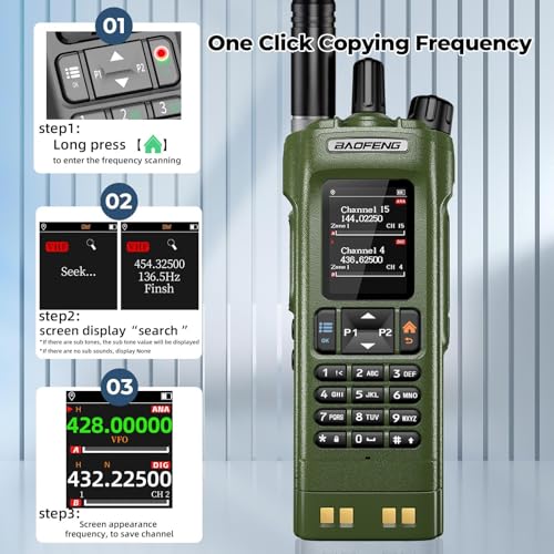 Baofeng DM-32UV DMR Dual-Mode Handheld Radio Light Green - Long Range Walkie Talkie