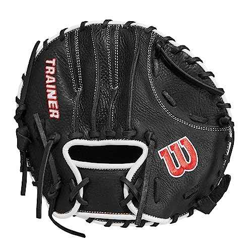 Wilson Trainer Baseball Gloves - Black/Red