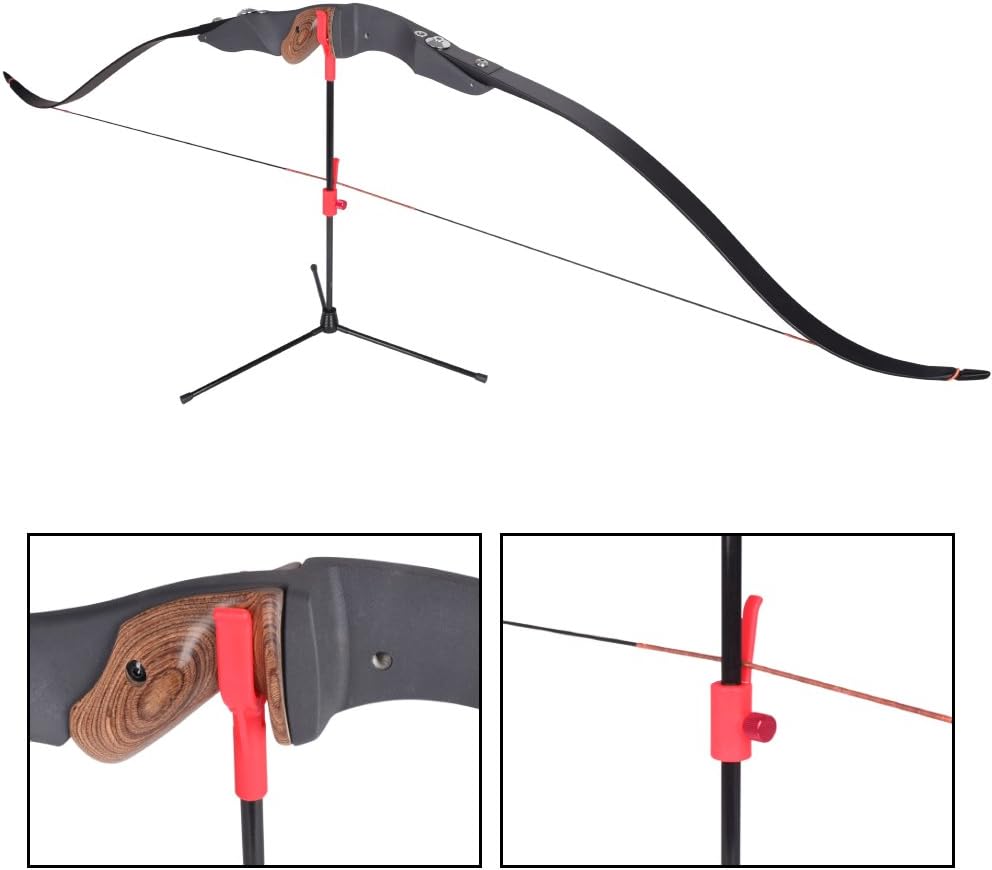 YLS Archery Bow Stand Recurve Bow Compound Bow Stand Rack Holder Legs 18.9" Height