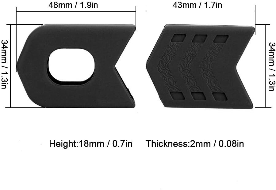 VGEBY 1Pair Crank Protector Guards, Silicone Crank Case Cover Crank Sleeve Arm Boot Protector Accessory(Black) Crank Protector Crank Boots