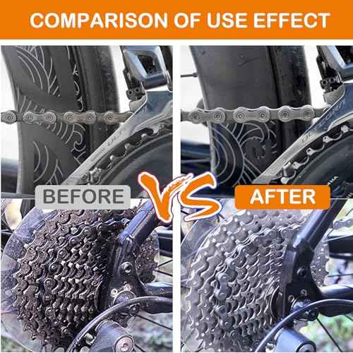 Bike and Motorcycle Chain Washer - bike Cleaner Kit Including Bicycle Chain Scrubber, Cleaner Brush Tool, Degreaser, Chain Lube, Bike Maintenance Kit for Mountain, Road, Hybrid, City Bicycles