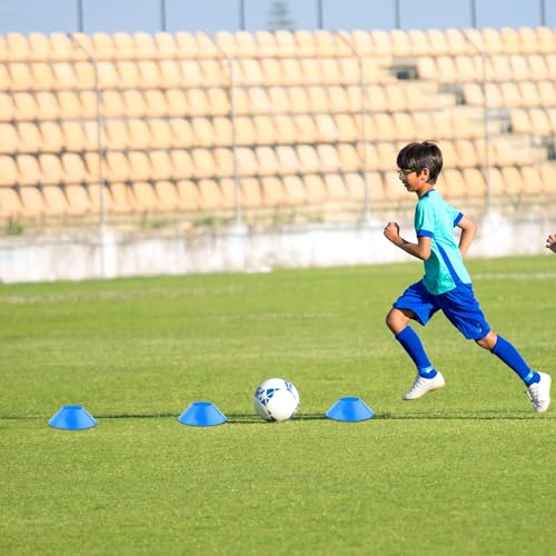 25PCS Soccer Cones for Training Agility Drills with Mesh Bag - Kids & Adults