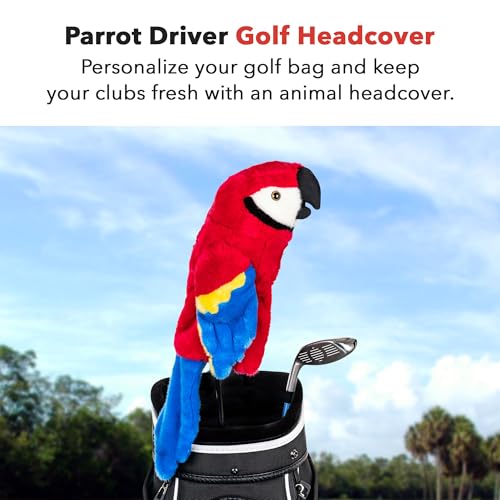 Premium Parrot Driver Headcover for Golf Clubs - Fits Up to 460cc