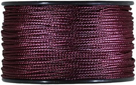 JIG PRO SHOP Black 1.18mm x 125' Micro Cord Paracord - Made in The USA