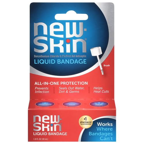 Liquid Bandage Waterproof First Aid Wound Sealant - 1 Fl Oz Pack of 2
