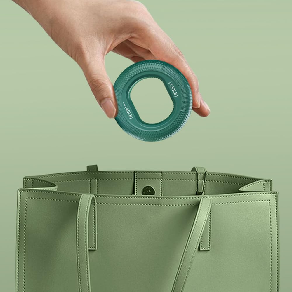 Hand Strengthener Grip 3 in 1 Rubber Circle Finger Wrist Exercise Squeezer 20 30 40 50 60 70 80 Pounds