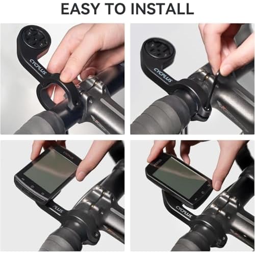 CYCPLUS Cycling Out Front Bike Mount Designed for All Cycling Computer, Garmin Edge GPS and Other Normal Models, only fits 12.5 inches(31.8mm) Diameter Handlebars.