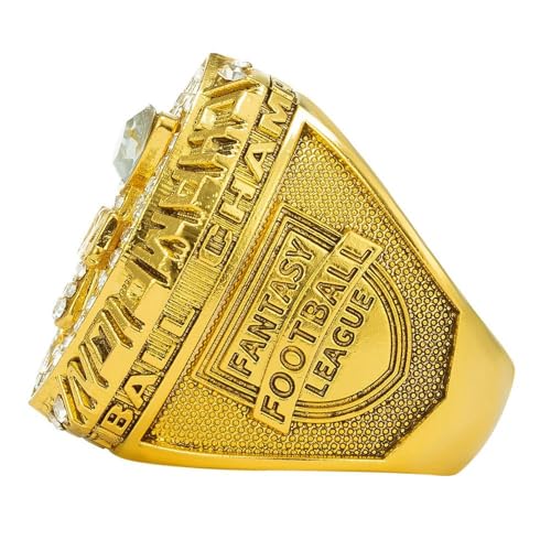 2026 Fantasy Football Championship Ring - Gold-026-Box / 11-C65MM