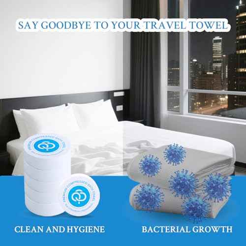 Compressed Towel Tablets, 3 Pack Disposable Bath Towels 55.1 in x 27.5 in Large Bath Travel Towel Reusable for Hotel Camping Sports Hiking Beach Swimming Vacation