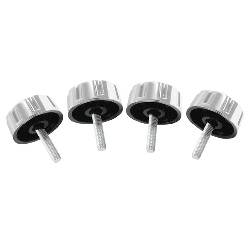 Zorveiio 5Pcs Fishing Reel Handle Screw Caps,Silver Fishing Reel Handle Nut, Fishing Spining Reel Knob Screw for Handle Grip