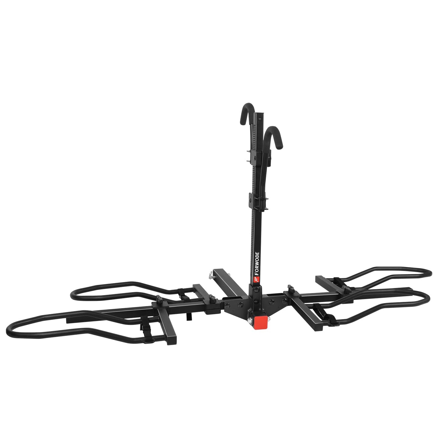 FORWODE Bike Rack Hitch Mount Platform Bike Rack, 2-Bike 200 lbs Capacity, Wobble-Free, Fits Up to 5" Fat Tires, 2" Receiver, E-Bikes & MTB (HBS12G)