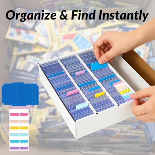 5 Row Trading Card Storage Box Bulk Pack for TCG, Magic, Sports Cards - 4000 Count