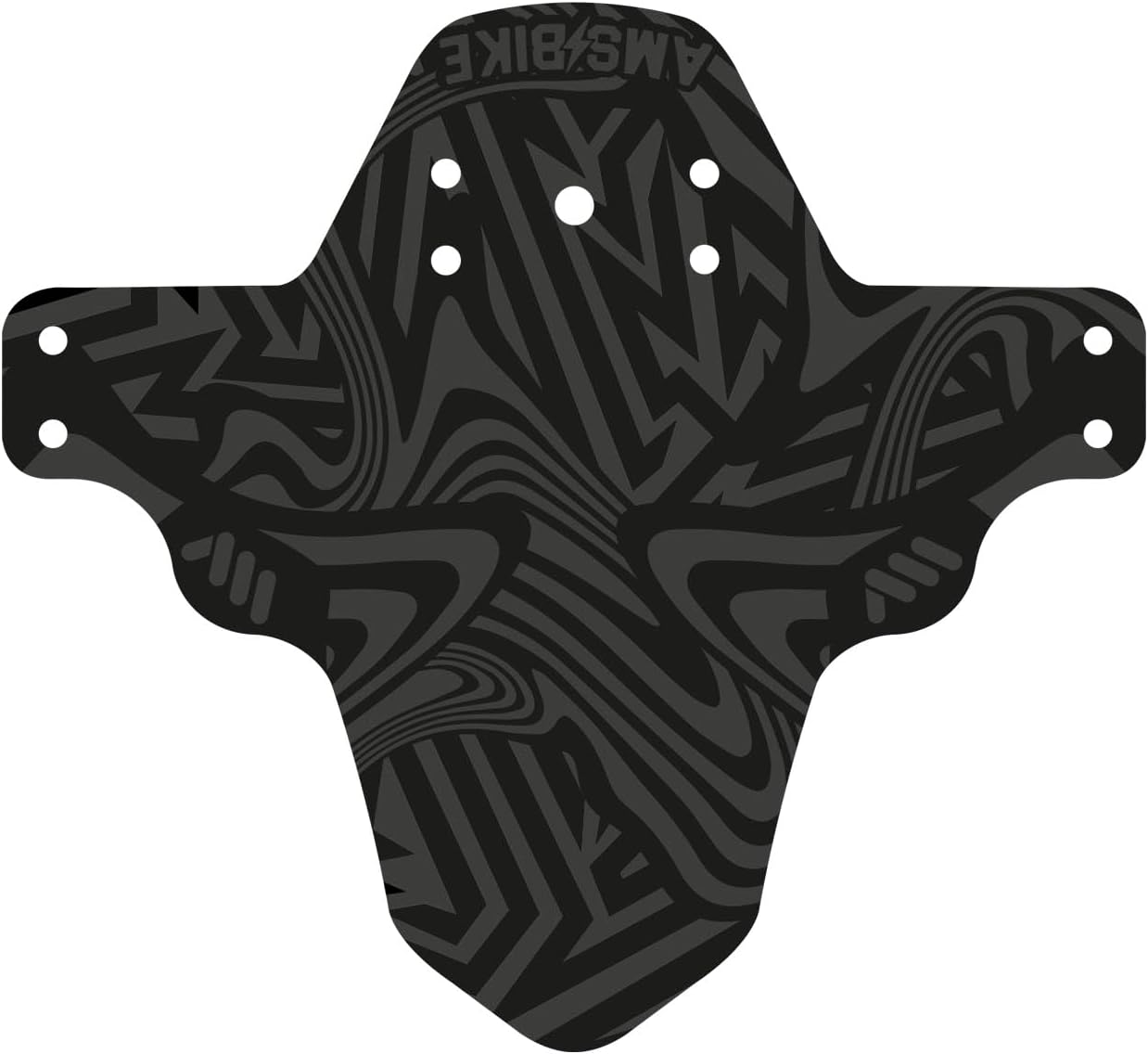 All Mountain Style AMS Front Mudguard – Fits 26’’,27.5’’,29’’, Dazzle/Black