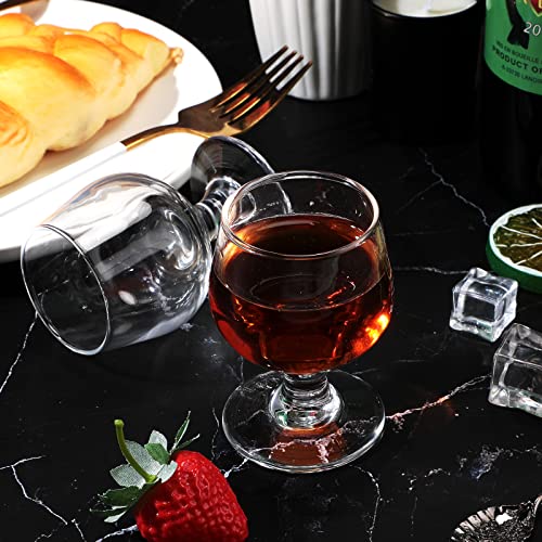 48 pcs Mini Cognac Snifter Glasses 1.7 oz Brandy & Whiskey Tasting Cups