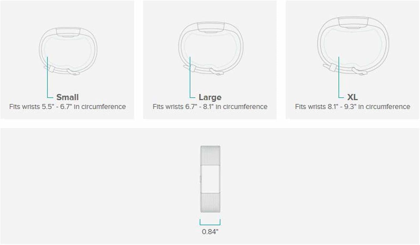 Fitbit Charge 2 Heart Rate + Fitness Wristband, Black, Large (US Version), 1 Count