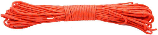100FT Reflective Paracord 7 Core 550 Parachute Cord (Orange Red)