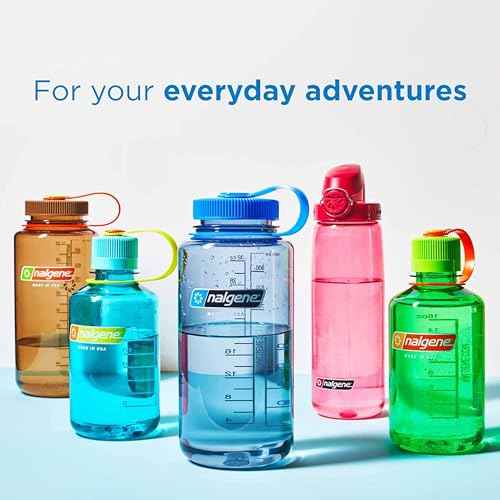 Nalgene Leak Proof Tritan BPA-Free Water Bottle - 32 oz Narrow Mouth - Made in the USA for Outdoor Use & Daily Hydration (Amethyst)