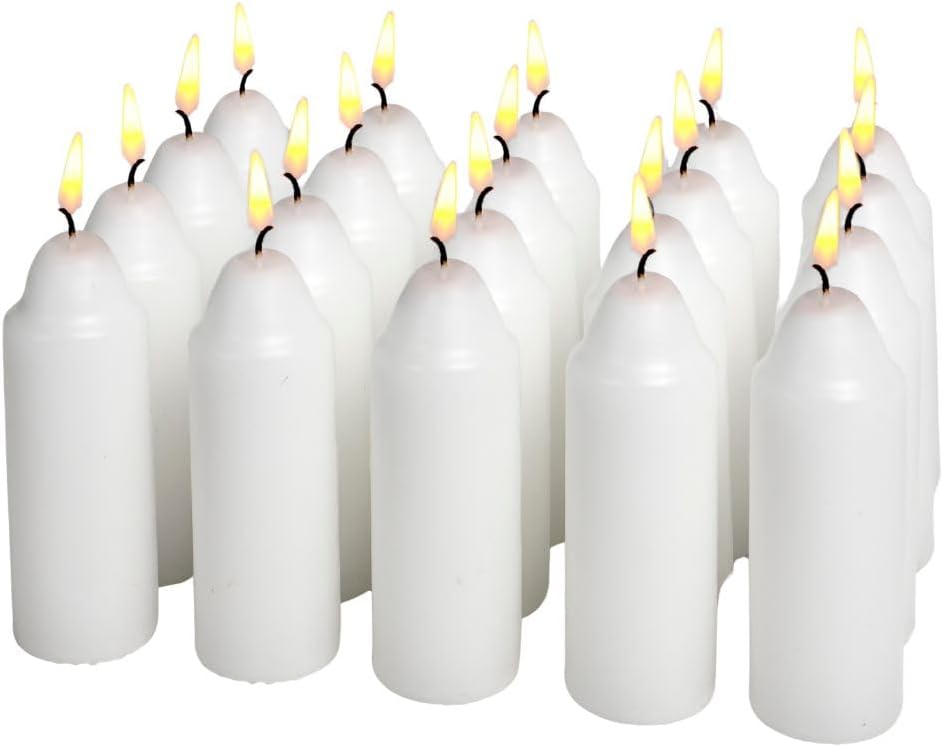 9-Hour White Candles for UCO Candle Lanterns, Long-Burning Candles for Outdoor, Camping, Prepping Supplies and Emergency Preparedness