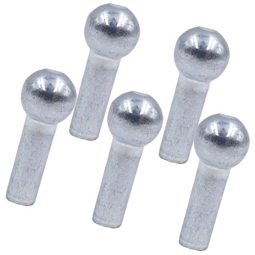 SquEqu 5 Pack Pulley Cable End Terminals Metal Ball Stopper Joint Lugs Attachment Parts for Gym Weight Lifting Machine Fitness Equipment Running (for Diameter 5mm Wire)