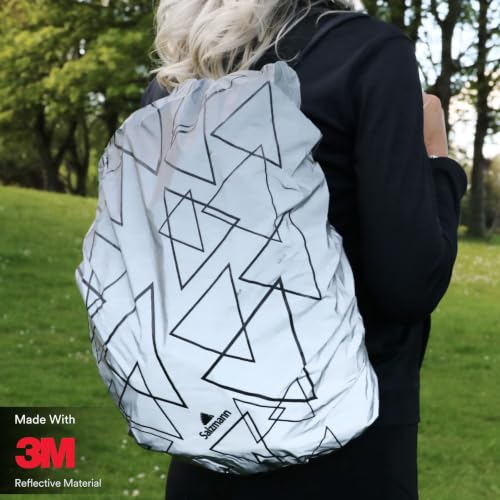 Salzmann Reflective Backpack Cover XL Silver Triangle Waterproof Hi-Vis