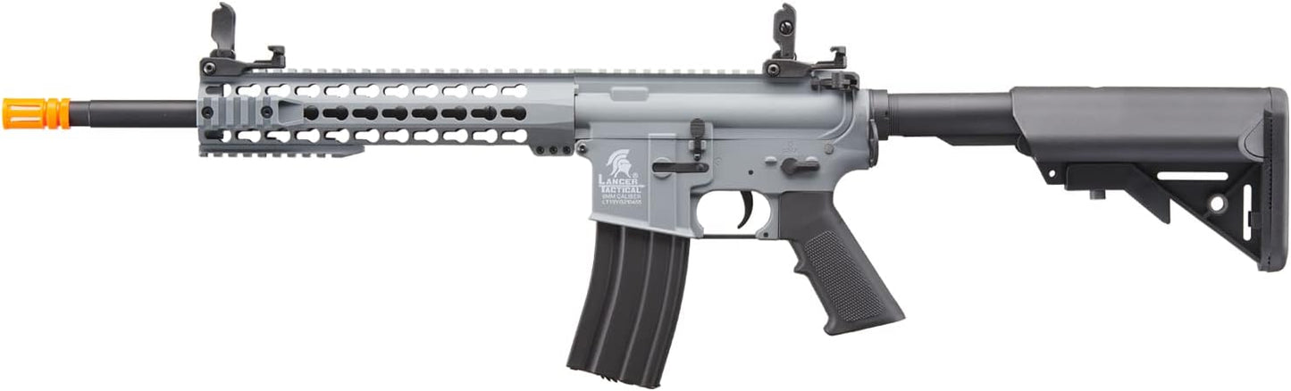 Lancer Tactical Gen 2 LT-19 Airsoft M4 Carbine 10" Electric Full/Semi-Auto Airsoft AEG Rifle, Included 6mm 0.20g BBS, Charger, and Battery