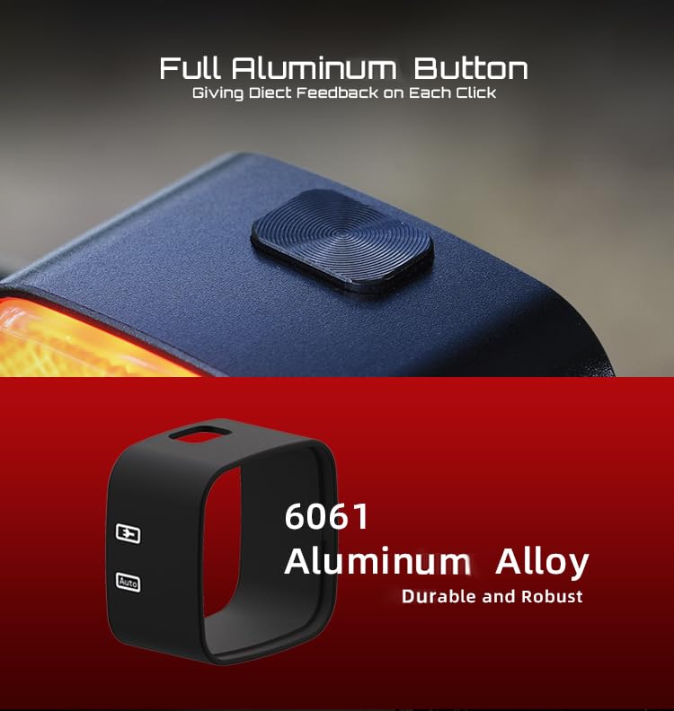 CUBELITE III Smart Bike Light,Ultra-high Visibility, Auto On/Off, Dual-Channel LED Automatic Brake-Sensing Taillight, USB Type-C Rechargeable Ultra-Long Standby, IPX6 Waterproof, 4 Lighting Modes.