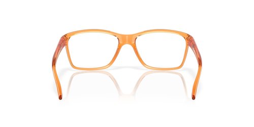 Oakley OY8010 Cartwheel Rectangular Sunglasses, Polished Transparent Ginger/Demo Lens, 49 mm