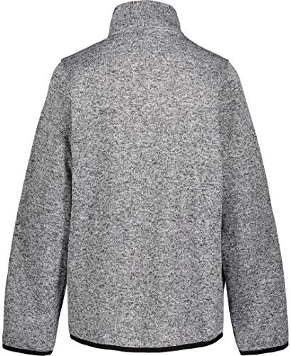 Nautica Boys Full Zip Fleece Jacket with Kangaroo Pockets - Grey Heather 14-20