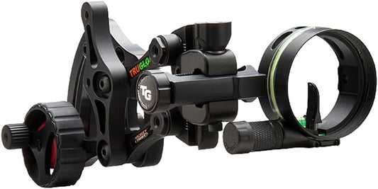 TRUGLO Range Rover Micro-Adjustable Bow Sight for Archery - Left/Right-Handed, Zero-In Dial, LED Light & Quiver Mount