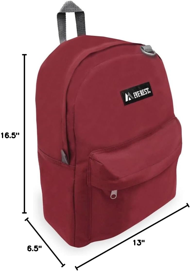 Everest Classic Backpack, Royal Blue, One Size,2045CR-RBL