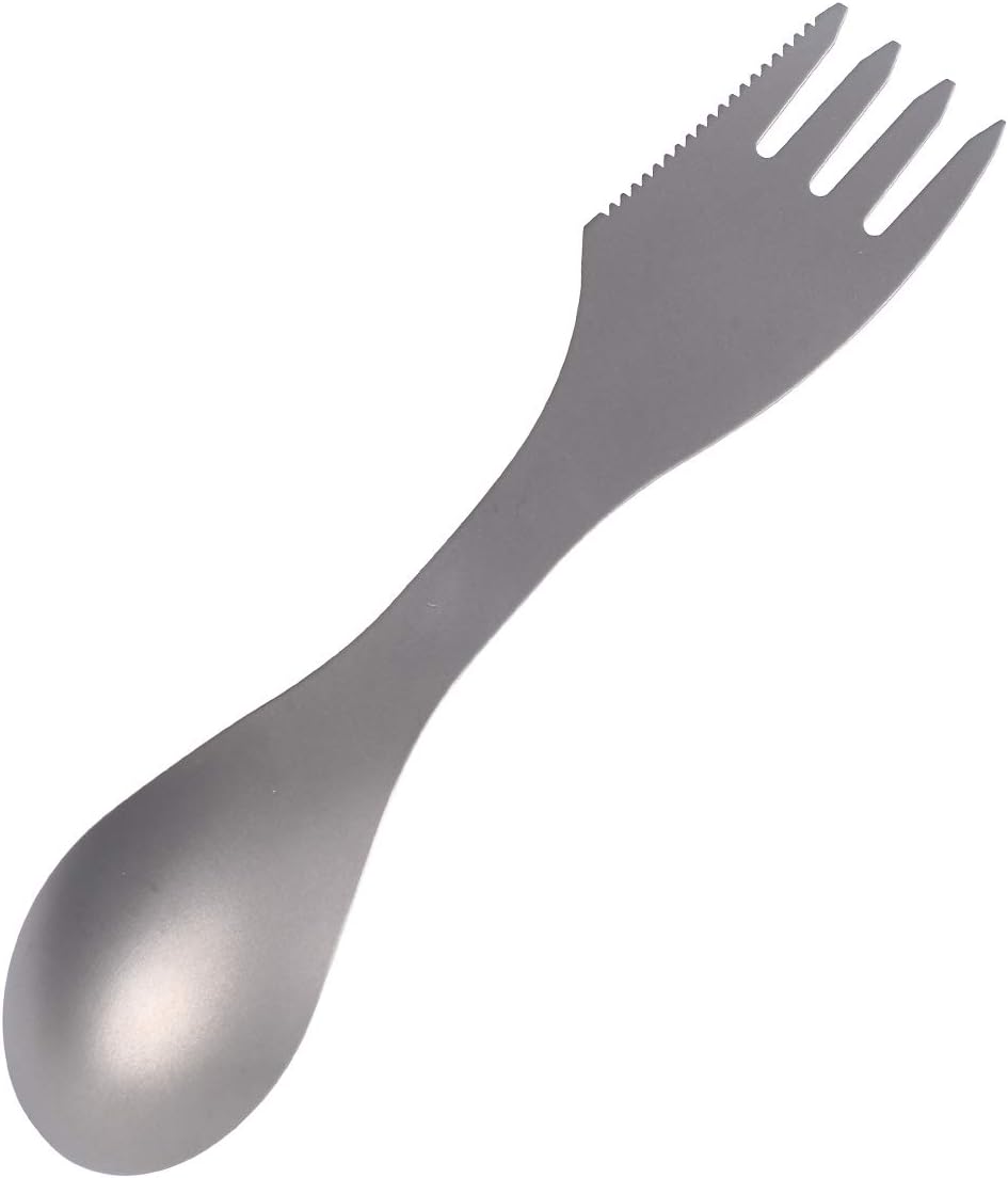 Titanium Spork 3in1 for Camping, Hiking, Fishing and Any Outdoor Activities
