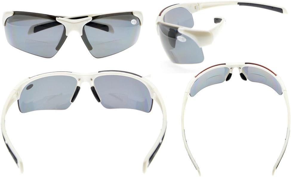 Eyekepper TR90 Unbreakable Sports Polarized Half-Rimless Bifocal Sunglasses