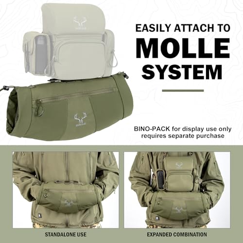 Green Hunting Hand Warmer Muff with Insulated Fleece and Adjustable Belt