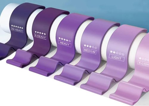 Elastic Rubber Resistance Bands for Fitness Workout (Pure Purple)