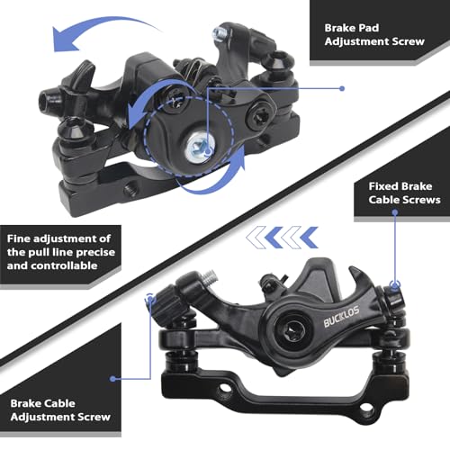 Mountain Bike Disc Brake Kit with Aluminum Alloy Caliper and 160mm Stainless Steel Rotor - Mechanical Caliper Only