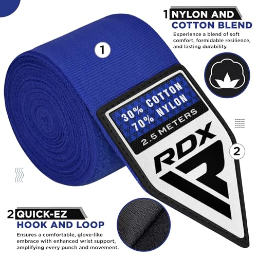 Kids Boxing Wraps 2.5M Junior Hand Wraps with Thumb Loop Support - Muay Thai MMA Training